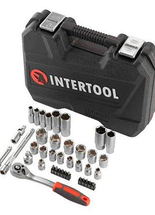 Набір інструменту intertool 3/8" x 39од red (et-9039) 3