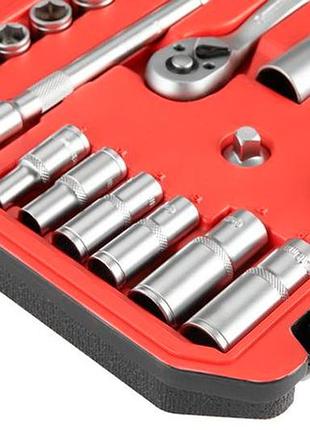 Набір інструменту intertool 3/8" x 39од red (et-9039) 4