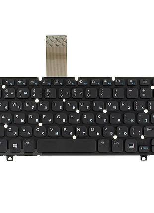 Клавиатура для ноутбука dell (inspiron: 3157, 3158), rus, black, без фрейма