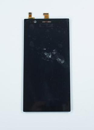 Дисплей для смартфона (телефону) lenovo k900, black (у зборі з тачскріном)(без рамки)