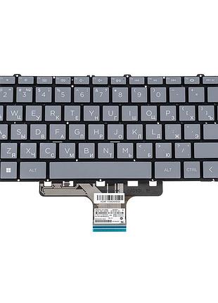 Клавиатура для ноутбука hp (240 g10) rus, gray, без фрейма, подсветка клавиш (оригинал)