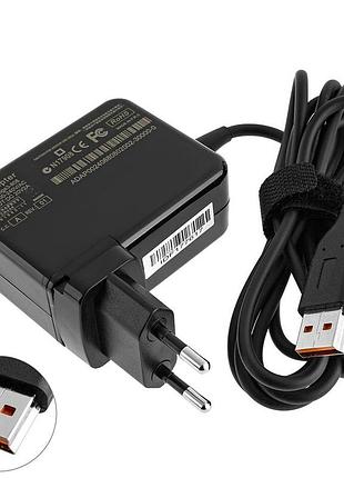 Блок живлення для ноутбука lenovo 20v 2a / 5.2v 2a, 40w, для yoga 3 pro series, black (с кабелем!)