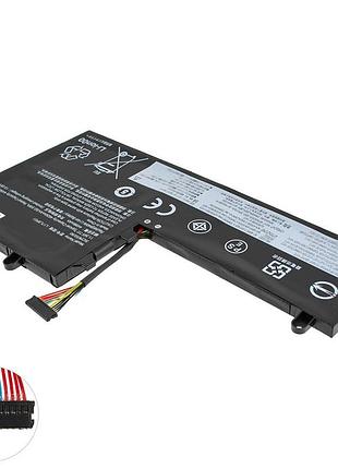 Батарея для ноутбука lenovo l17l3pg1 long cable 80mm (legion: y530-15ich, y530-15ichg) 11.34v 4630mah 52.5wh black