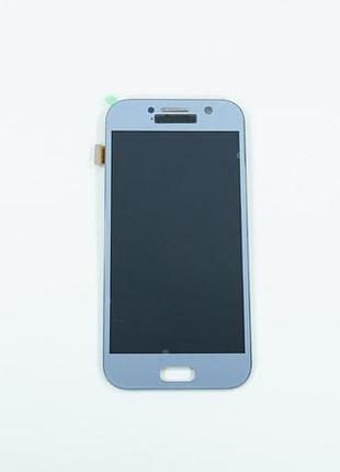 Дисплей для смартфона (телефона) samsung galaxy a5 (2017), sm-a520f, blue (в сборе с тачскрином)(без рамки)(oled)
