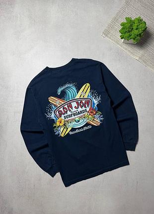 Лонгслів кофта футболка з довгим рукавом ron jon surfboards big logo vintage 90s світшот
