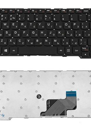 Клавіатура для ноутбука lenovo (yoga: 300-11iby, 300-11ibr), rus, black, без фрейма
