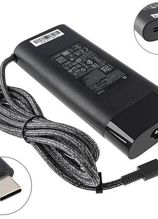 Оригінальний блок живлення для ноутбука hp type-c 100w, black, ovale