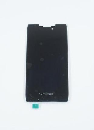 Дисплей для смартфона (телефону) motorola xt910 razr, black (у зборі з тачскріном)(без рамки)