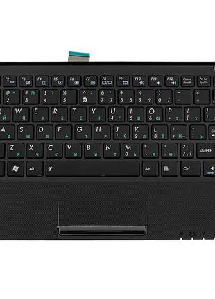 Клавиатура для ноутбука asus (eeepc: 1011, 1015, 1016, 1018 keyboard+touchpad+передняя панель) rus, black