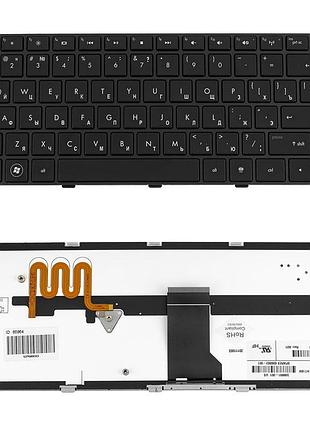Клавіатура для ноутбука hp (pavilion: dm4-1000, dv5-2000) rus, black, c фреймом, підсвічування клавіш