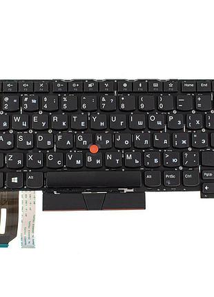 Клавіатура для ноутбука lenovo (thinkpad: t490s, t495s) rus, black, без фрейму