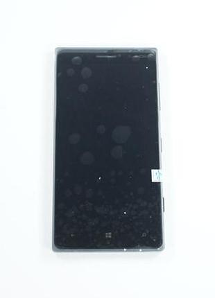 Дисплей для смартфона (телефона) nokia 830 lumiа, black (в сборе с тачскрином)(без рамки)