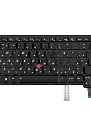 Клавіатура для ноутбука lenovo (thinkpad yoga 460) rus, black, підсвічування клавіш, с джойстиком