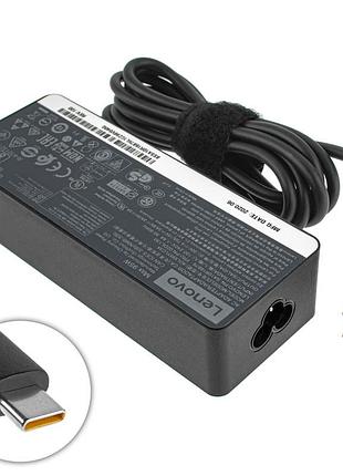 Оригінальний блок питания для ноутбука lenovo type-c 95w, black, rectangular