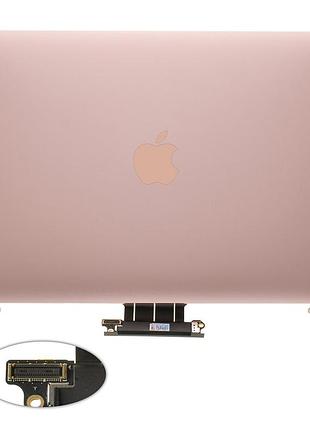 Крышка + матрица в сборе для ноутбука apple a1534 (2015), rose gold, 100% оригинал (aasp)