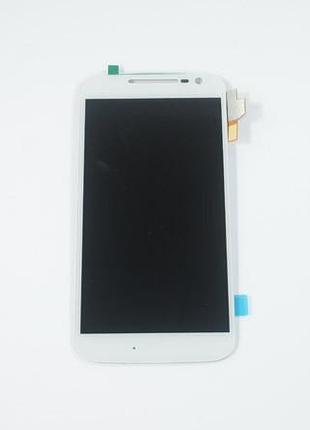 Дисплей для смартфона (телефона) motorola moto g4, white (в сборе с тачскрином)(без рамки)