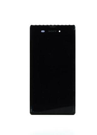 Дисплей для смартфона (телефона) sony xperia t3 d5102, d5103, d5106, black, (в сборе с тачскрином)(с рамкой)