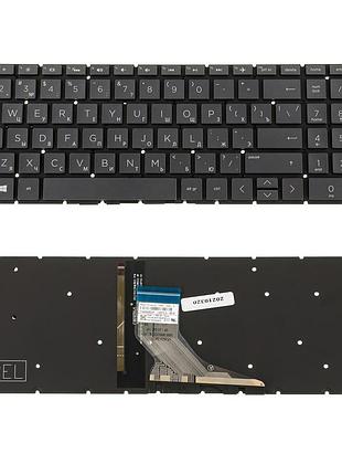 Клавіатура для ноутбука hp (250 g7, 255 g7 series) rus, black, без фрейма, підсвічування клавіш(оригінал)