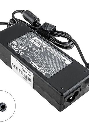 Блок питания для ноутбука toshiba 19v, 3.95a, 75w, 5.5*2.5мм, l-образный разъём, black (без кабеля!)