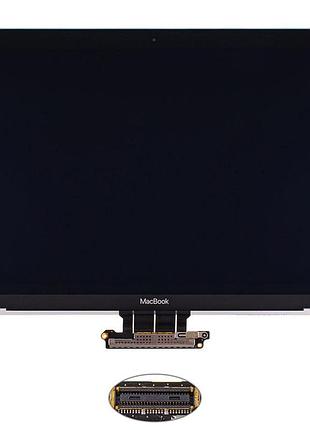 Крышка +матрица в сборе для ноутбука apple a1534 (2016-2017), silver, 100% оригинал (aasp)
