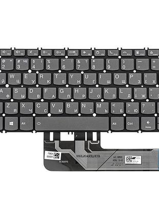 Клавіатура для ноутбука lenovo (thinkbook: 13s, 14s) rus, dark gray, без кадру, підсвічування клавіш
