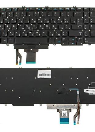 Клавіатура для ноутбука dell (precision: 7530, 7730), rus, black, без фрейму