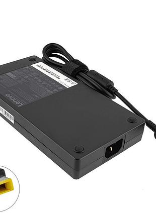 Оригінальний бж для ноутбука lenovo 20v, 15a, 300w, usb+pin (square 5 pin dc plug), black, rectangular
