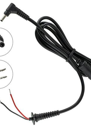Dc кабель питания для бп acer 90w 3.0x1.0мм, 2 провода (2x1мм), l-образный штекер (от бп к ноутбуку)