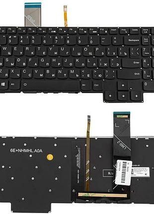 Клавиатура для ноутбука lenovo (legion: 5-15 series), rus, black, без фрейма, подсветка клавиш