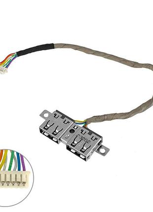 Б.у.разъем питания, разъём usb для ноутбука hp (4525s) c кабелем 613224-001