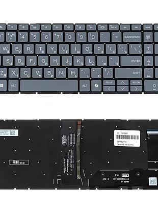 Клавіатура для ноутбука hp (elitebook 460 g11) rus, gray, без кадру, підсвічування клавіш (copilot) (оригінал)
