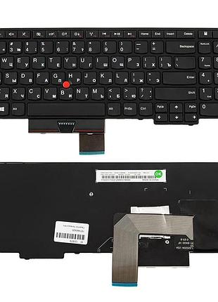 Клавиатура для ноутбука lenovo (thinkpad edge: e530, e535, e545) rus, black, без джойстика