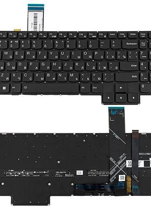 Клавиатура для ноутбука lenovo (legion: 5-15 series), rus, black, без фрейма, подсветка клавиш rgb (оригинал)