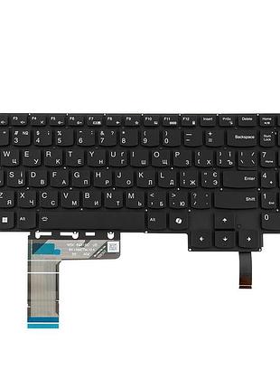 Клавиатура для ноутбука lenovo (legion: 5-16 series), ukr, black, без фрейма, подсветка клавиш (rgb)