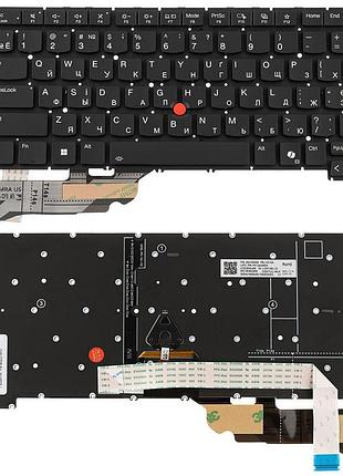 Клавиатура для ноутбука lenovo (thinkpad: t14s gen 4) ukr, black, подсветка клавиш (copilot)