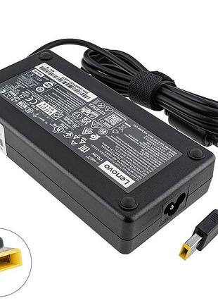 Оригінальний блок живлення для ноутбука lenovo 20v, 8.5a, 170w, usb+pin (square 5 pin dc plug), black, rectangular