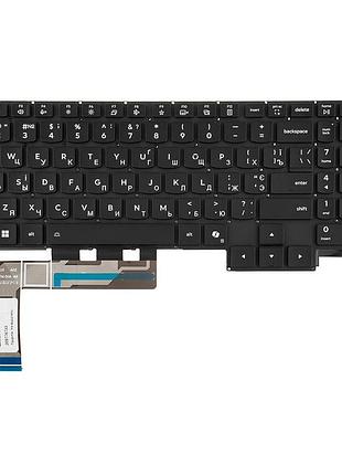 Клавиатура для ноутбука lenovo (legion: 5-16iax10 series), ukr, black, без фрейма, подсветка клавиш