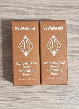Мигдальний тонер by wishtrend mandelic acid gentle exfoliating toner ( 30 мл)