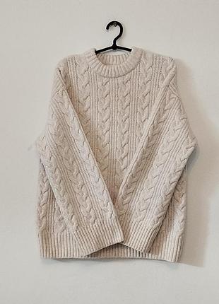 Теплый зимний свитер оверсайз.h &amp; m.