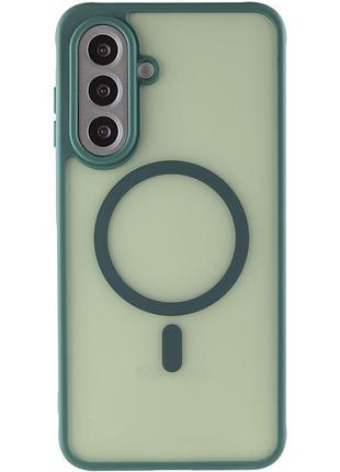 Чохол-накладка tpu bloom з magsafe для samsung galaxy a17 4g/5g стильний та міцний захист green