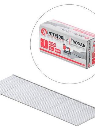 Пневмогвоздь intertool 38 мм (5000 шт.) (pt-8638)