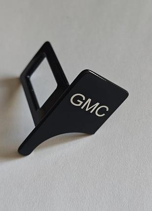 Заглушка ременя безпеки з логотипом gmc чорні принт 20х40мм метал
