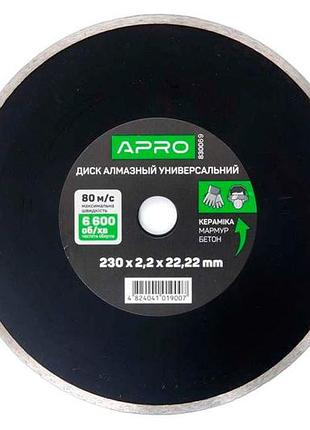 Диск алмазний apro 230мм x 16-18% плитка (830069)