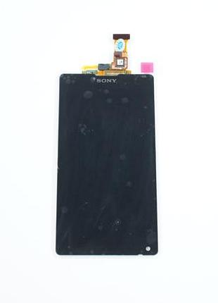 Дисплей для смартфона (телефона) sony xperia zl c6503, black (в сборе с тачскрином)(без рамки)