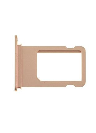 Роз'єм sim-карти для apple iphone 7 plus, gold, оригінал