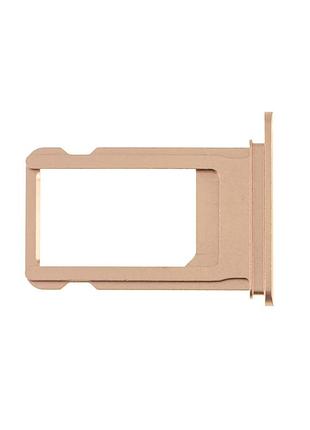 Разъем sim-карты для apple iphone 7 plus, gold, оригинал 2