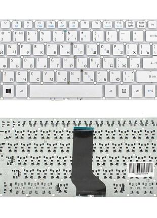 Клавіатура для ноутбука acer (as: e5-422, e5-473) rus, white, без фрейма
