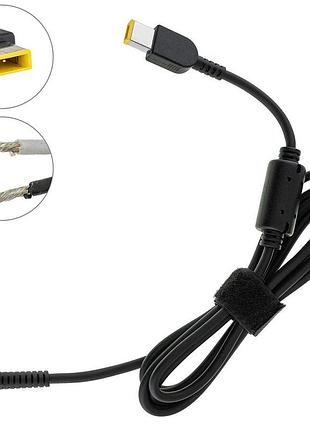Оригинальный dc кабель питания для бп lenovo 150-180w usb+pin, сопротивление 1,9 ком !!!, 2 провода(2*1.5мм), длина 170см (square