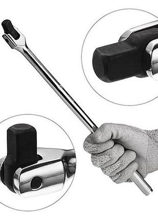 Вороток с карданом intertool 1/2" 375 мм (et-1033) 4