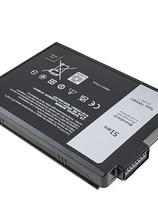 Батарея для ноутбука dell 0dmf8c (latitude: 7424, 5424, 5420) 11.4v, 4342mah, black